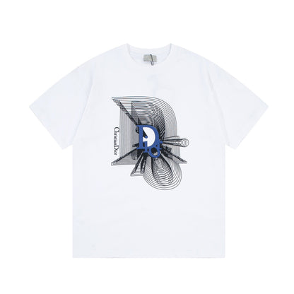 T-shirt à imprimé fantôme dégradé