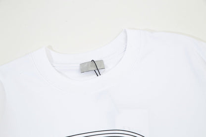 T-shirt à imprimé fantôme dégradé