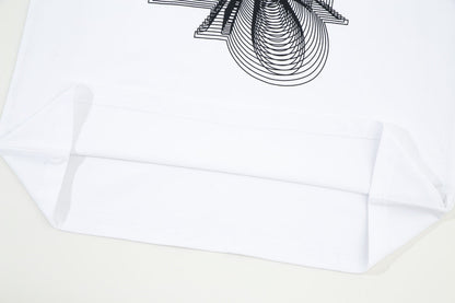 T-shirt à imprimé fantôme dégradé