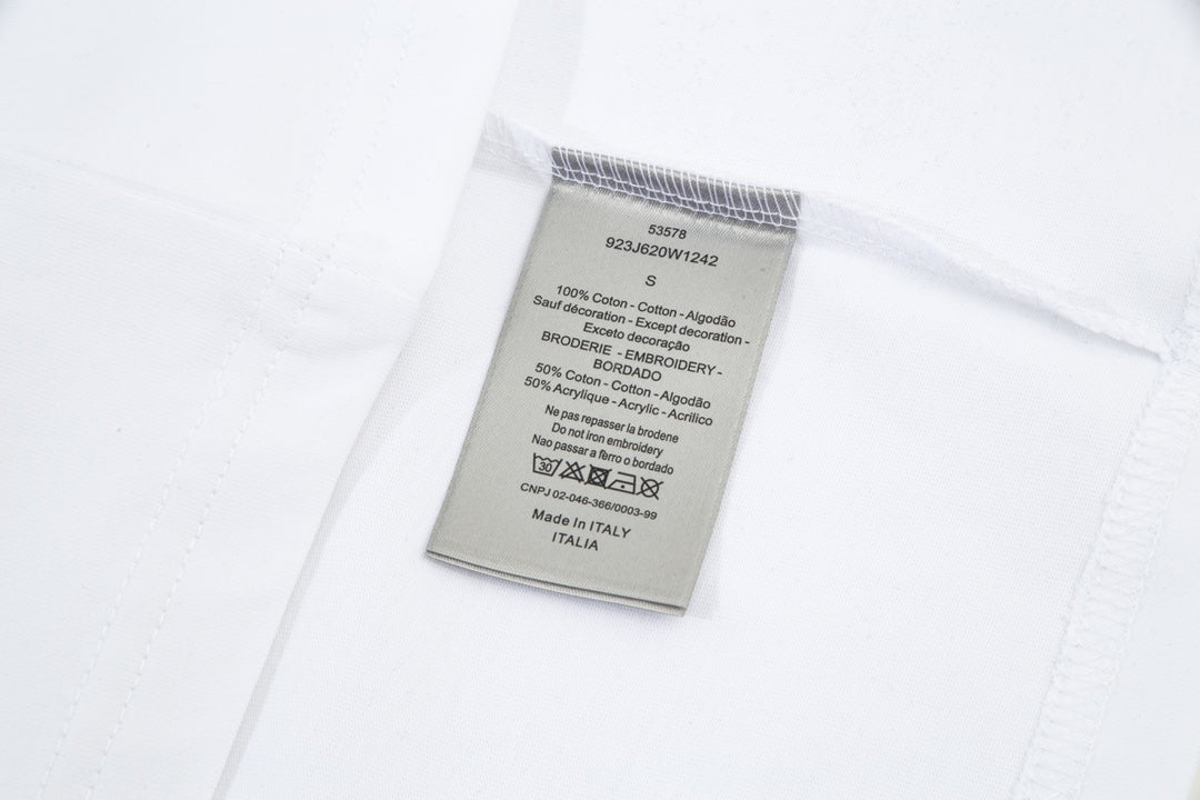 T-shirt à imprimé fantôme dégradé