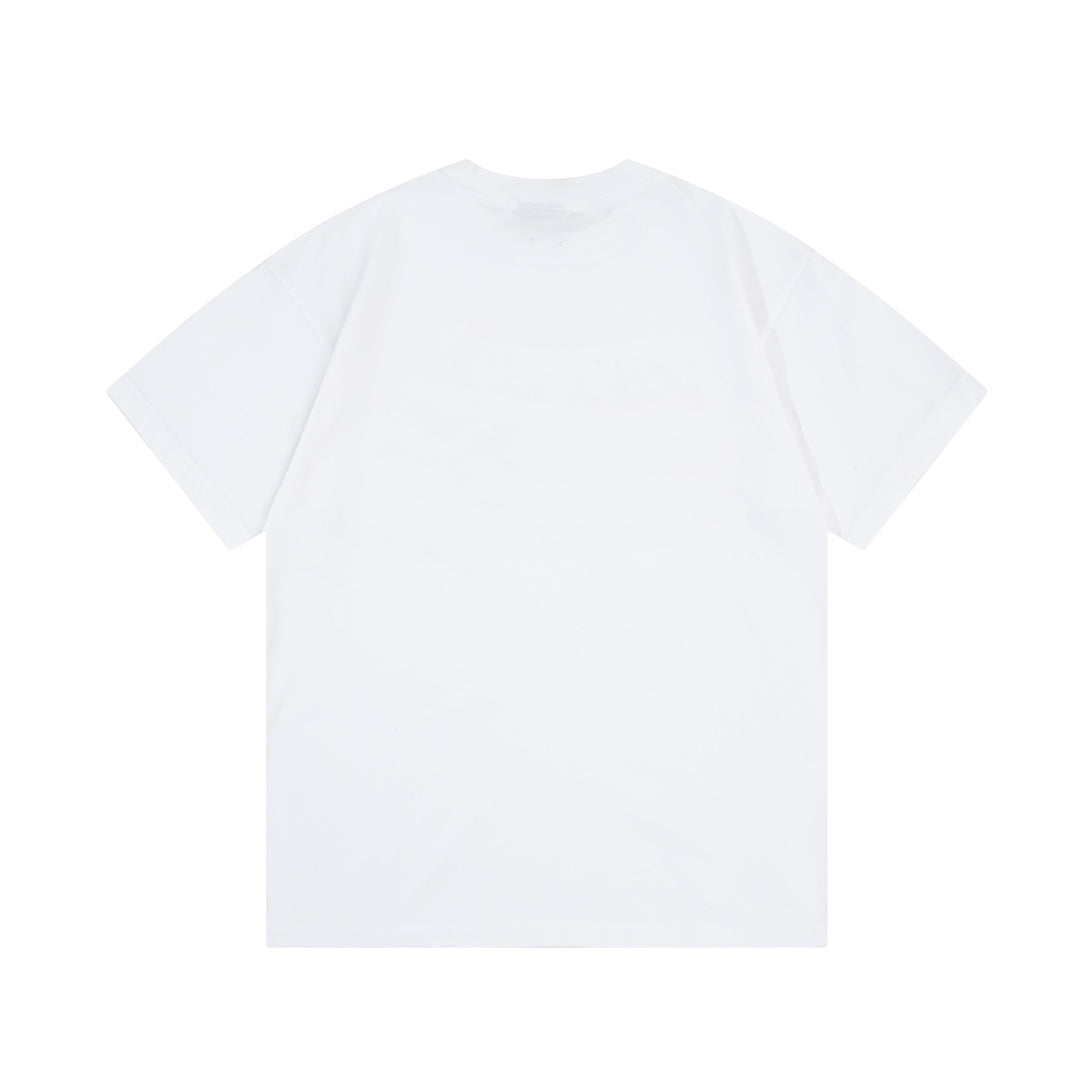 T-shirt à imprimé fantôme dégradé