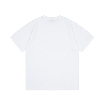 T-shirt à imprimé fantôme dégradé
