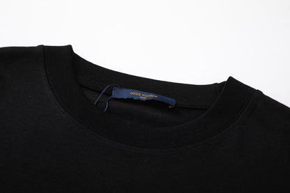 T-shirt jaune imprimé graffiti