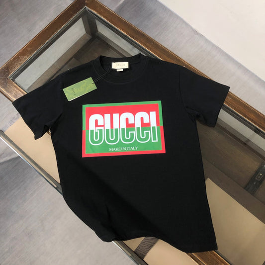 T-shirt imprimé à épissure de couleur