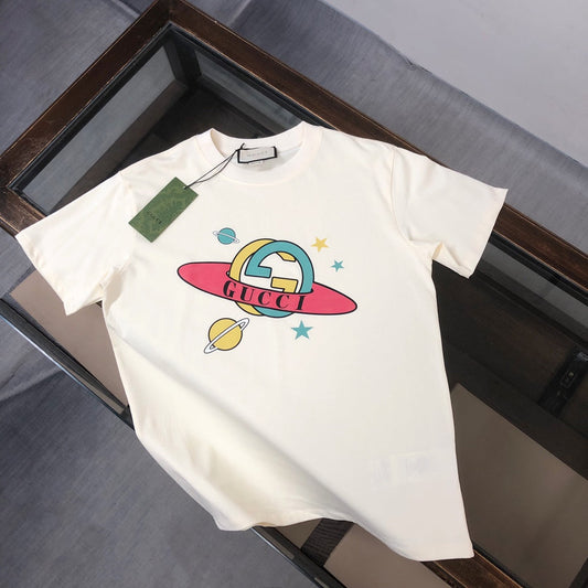 T-shirt imprimé Saturne de dessin animé