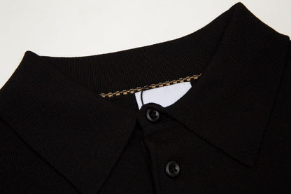 T-shirt à revers extensible en tricot