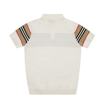 T-shirt à revers extensible en tricot