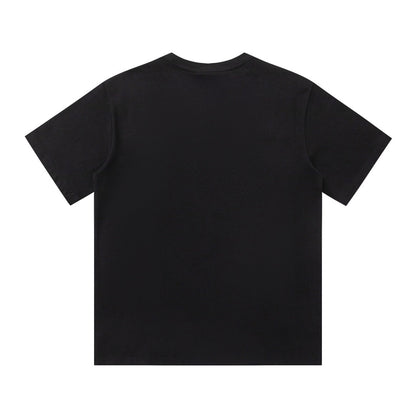 T-shirt à imprimé triangle ondulé