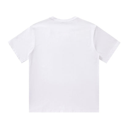 T-shirt à imprimé triangle ondulé