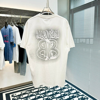 T-shirt imprimé peinture en aérosol