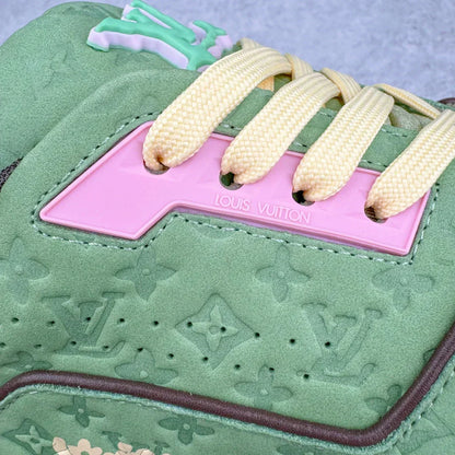 Baskets vertes imprimées en 3D