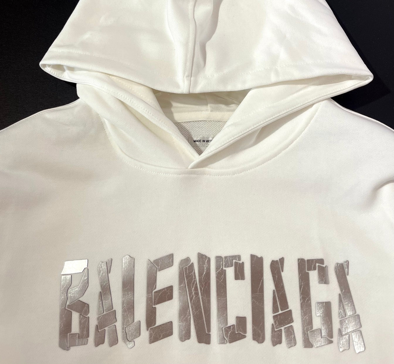 Sweat à capuche classique à imprimé lettre