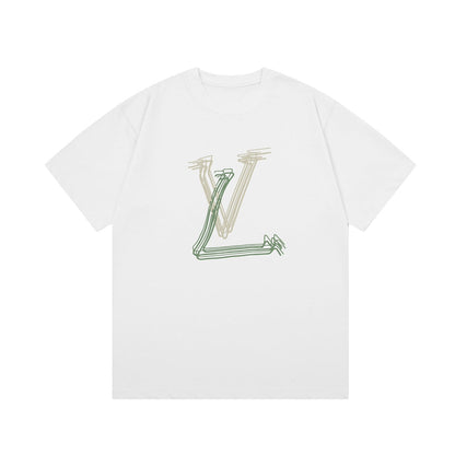 T-shirt imprimé courbe graffiti