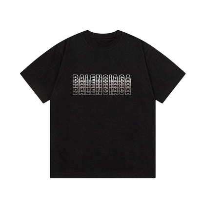 T-shirt imprimé lettres superposées